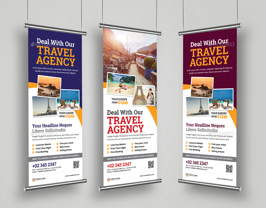  Travel Rollup Banner Signage Design v1 by Jbn Comilla 